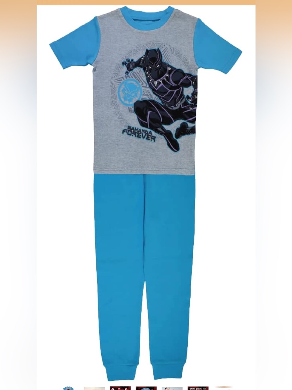 Marvel Black Panther Pajama Set - Blue